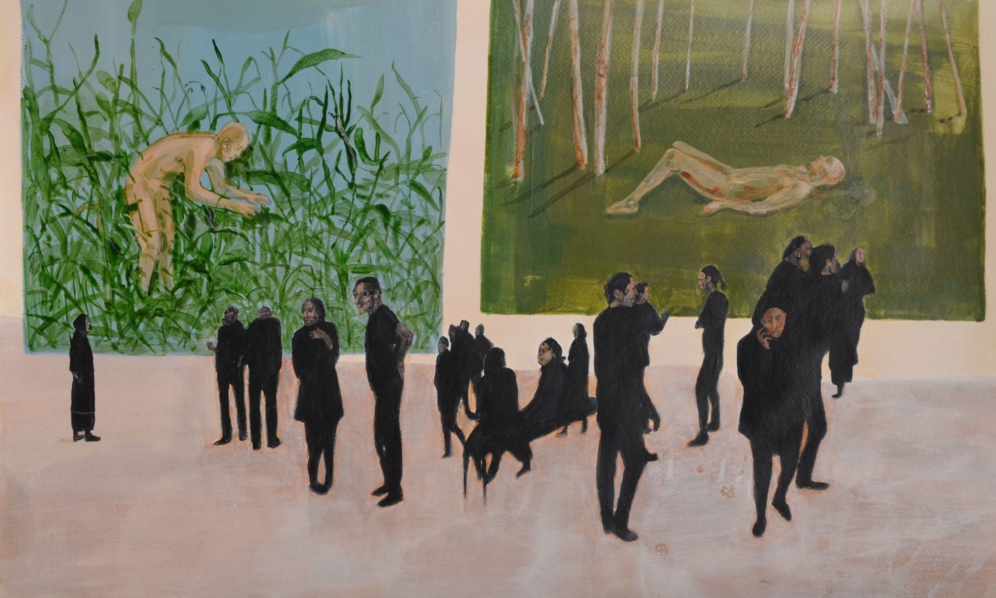 Zahra Noori Zonouz | زهرا نوری زنوز | Gallery hopping Two works of “Gallery Hopping” series in LACMA Museum of Los Angeles permanent collection since 2017.