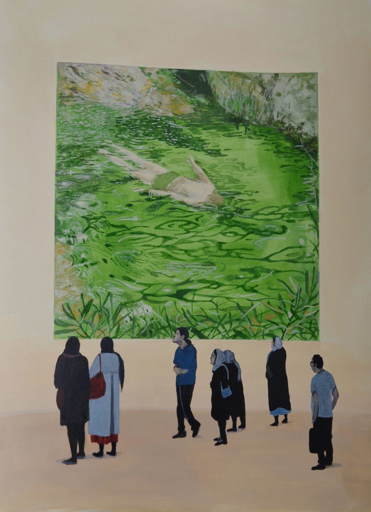 Zahra Noori Zonouz | زهرا نوری زنوز | Gallery hopping Two works of “Gallery Hopping” series in LACMA Museum of Los Angeles permanent collection since 2017.
