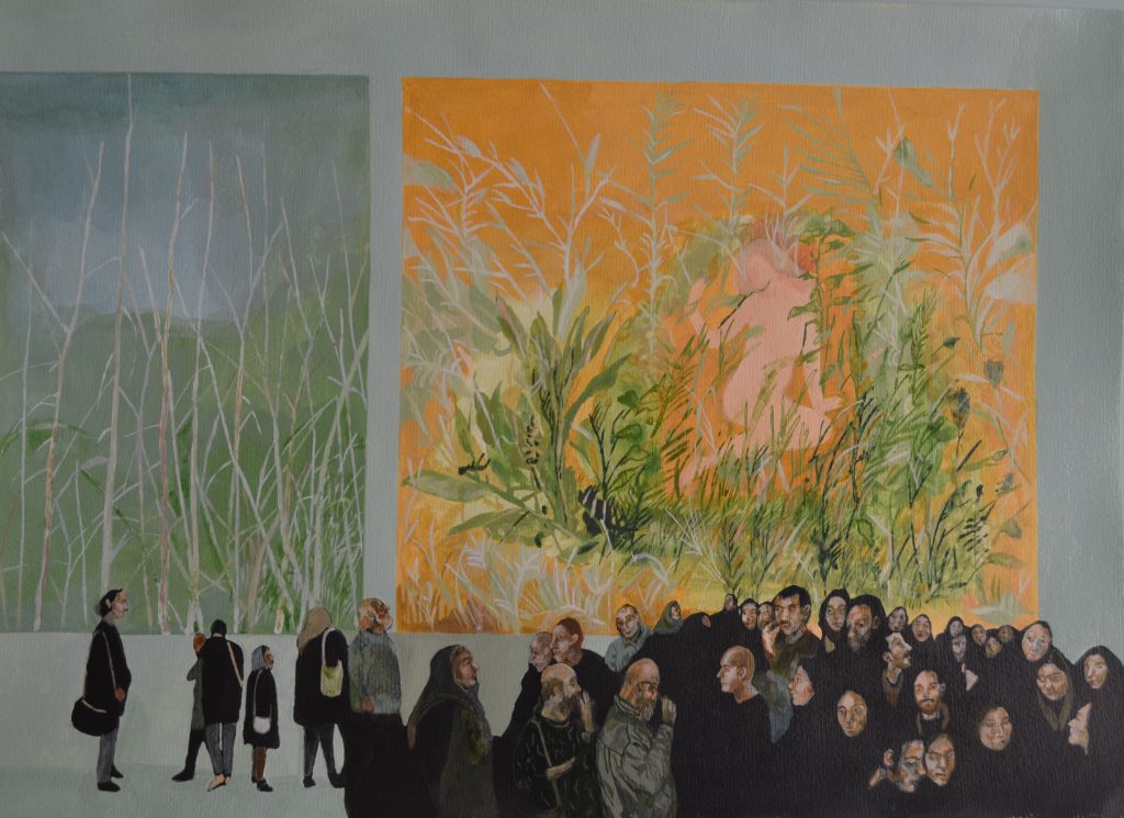 Zahra Noori Zonouz | زهرا نوری زنوز | Gallery hopping Two works of “Gallery Hopping” series in LACMA Museum of Los Angeles permanent collection since 2017.