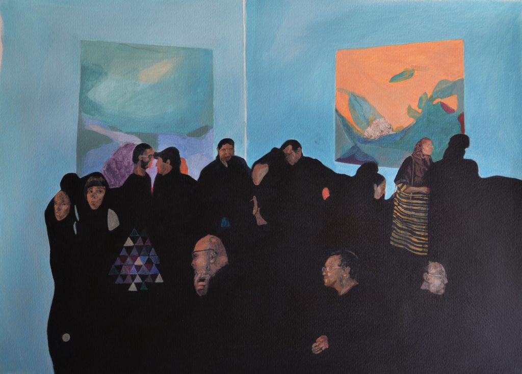 Zahra Noori Zonouz | زهرا نوری زنوز | Gallery hopping Two works of “Gallery Hopping” series in LACMA Museum of Los Angeles permanent collection since 2017.