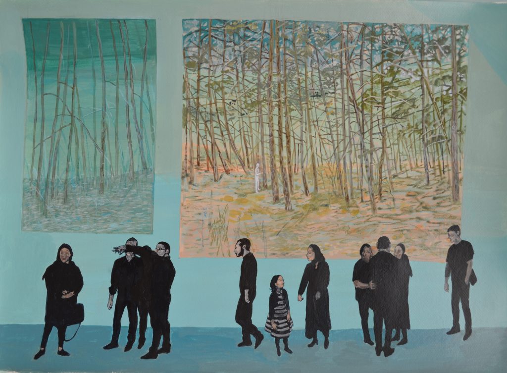 Zahra Noori Zonouz | زهرا نوری زنوز | Gallery hopping Two works of “Gallery Hopping” series in LACMA Museum of Los Angeles permanent collection since 2017.