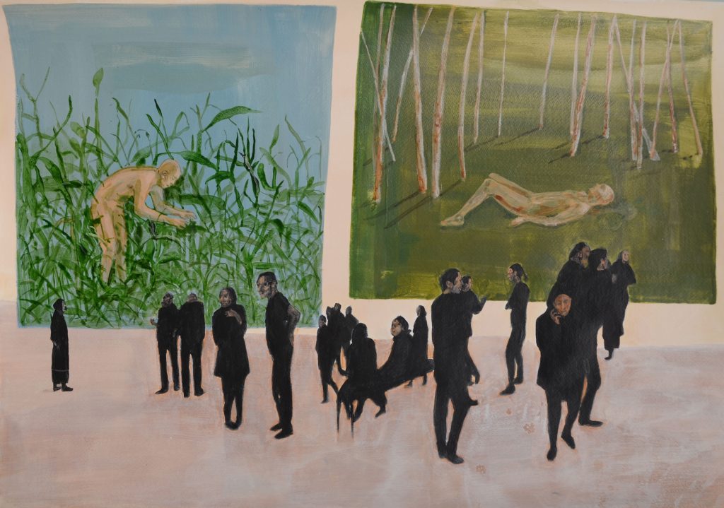 Zahra Noori Zonouz | زهرا نوری زنوز | Gallery hopping Two works of “Gallery Hopping” series in LACMA Museum of Los Angeles permanent collection since 2017.