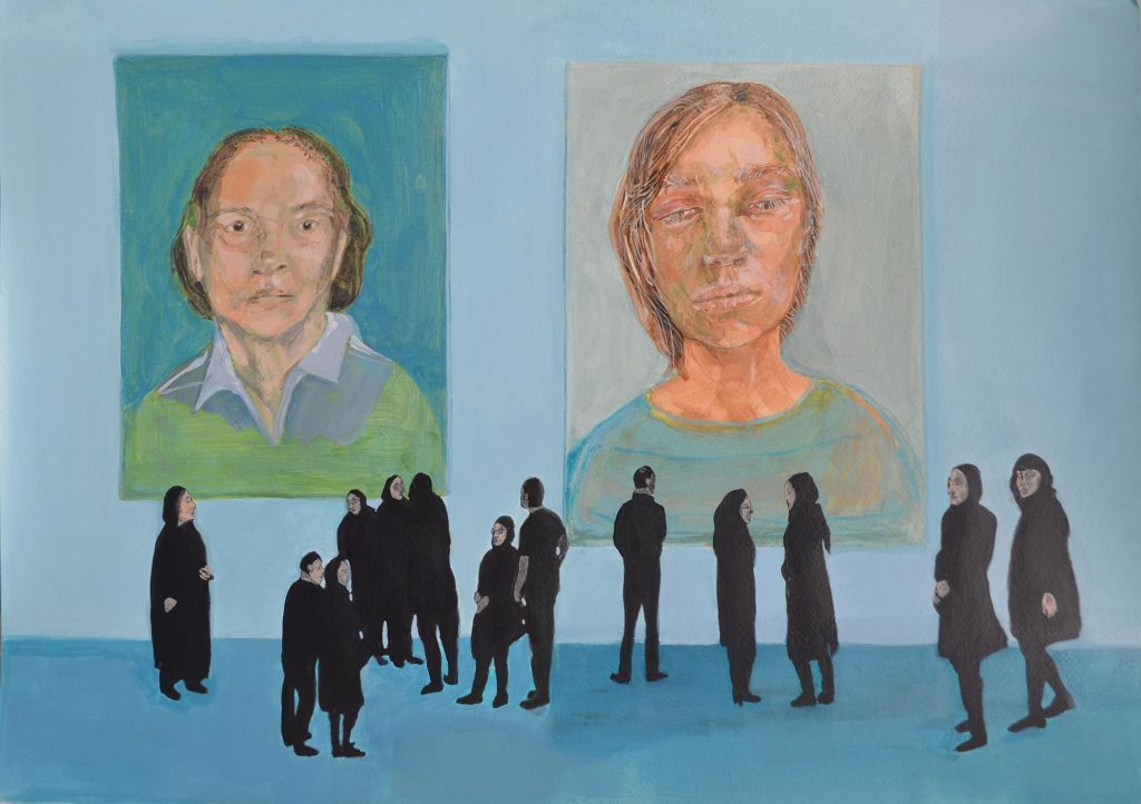 Zahra Noori Zonouz | زهرا نوری زنوز | Gallery hopping Two works of “Gallery Hopping” series in LACMA Museum of Los Angeles permanent collection since 2017.