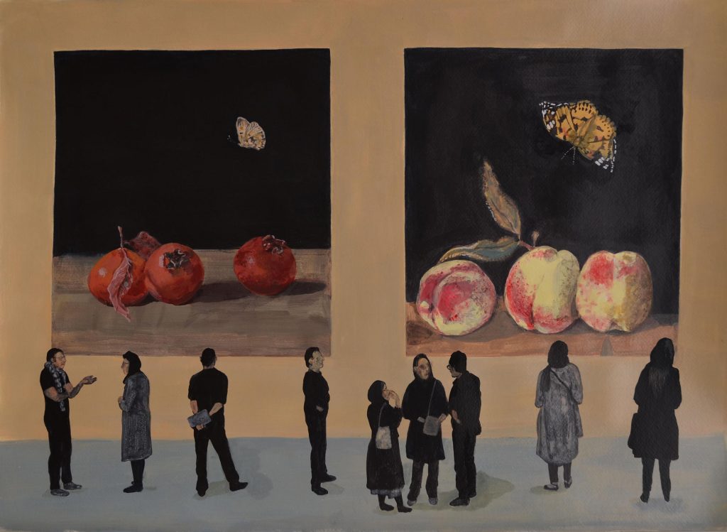 Zahra Noori Zonouz | زهرا نوری زنوز | Gallery hopping Two works of “Gallery Hopping” series in LACMA Museum of Los Angeles permanent collection since 2017.